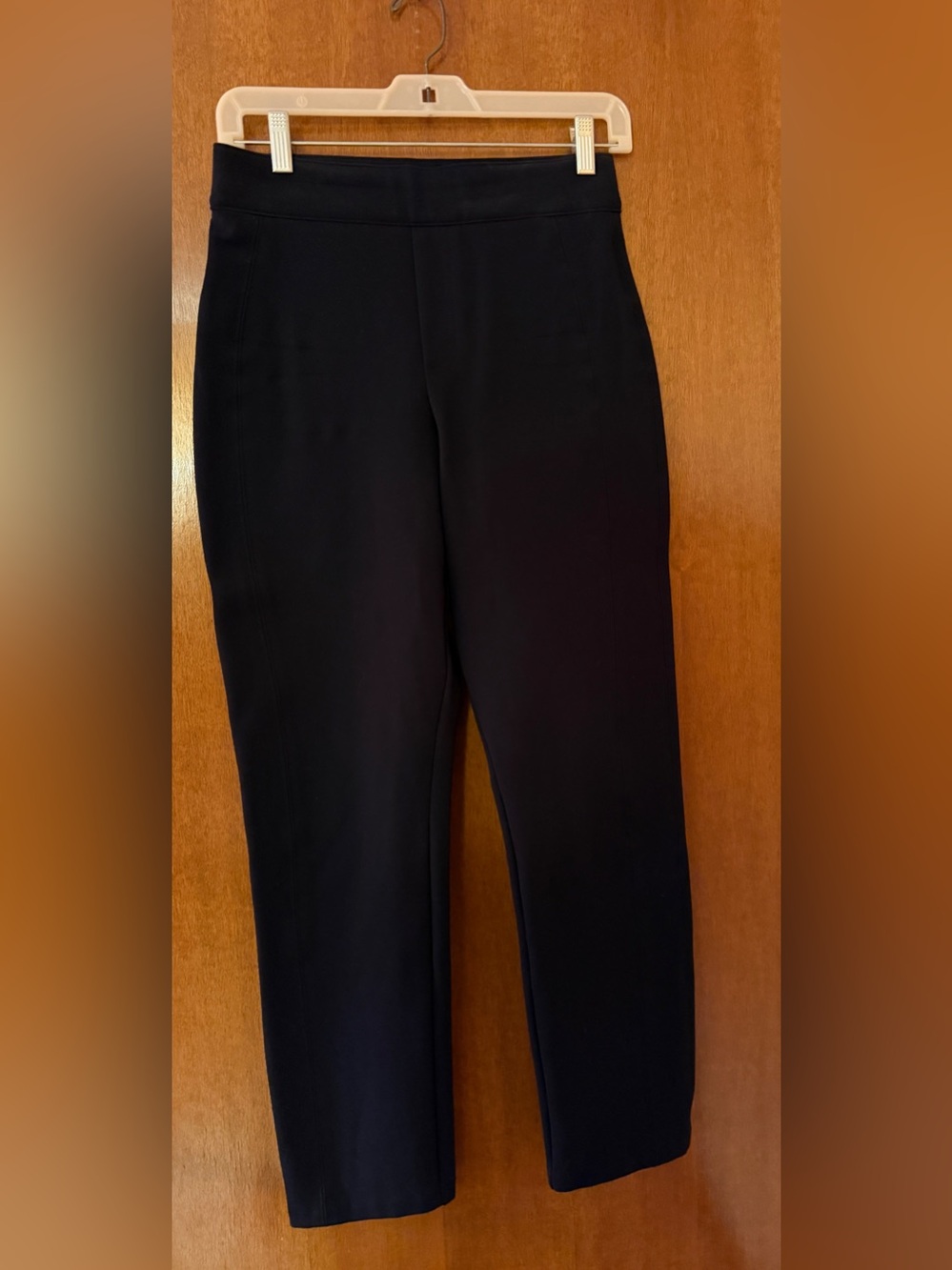 SPANX Black High-Rise Pull-On Leggings with Red Logo Tag